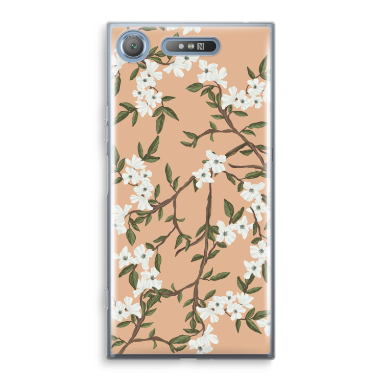 Blossoming spring: Sony Xperia XZ1 Transparant Hoesje