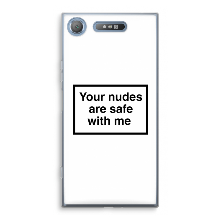 Safe with me: Sony Xperia XZ1 Transparant Hoesje