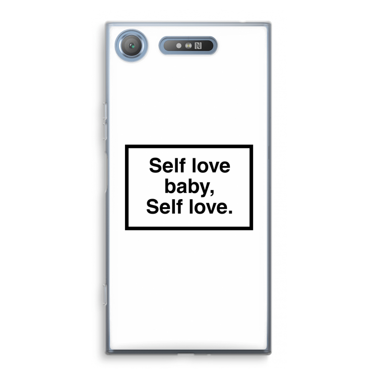 Self love: Sony Xperia XZ1 Transparant Hoesje