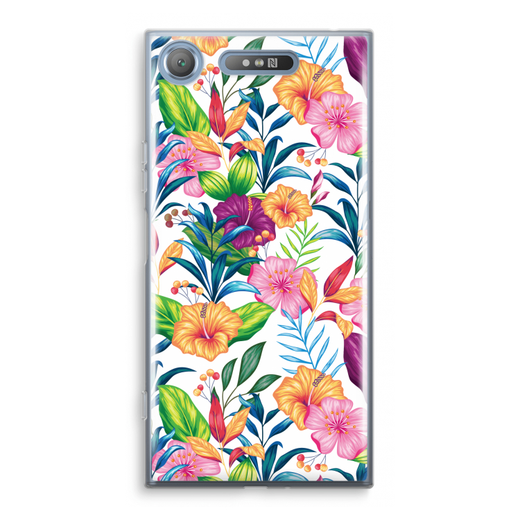 Tropisch 2: Sony Xperia XZ1 Transparant Hoesje