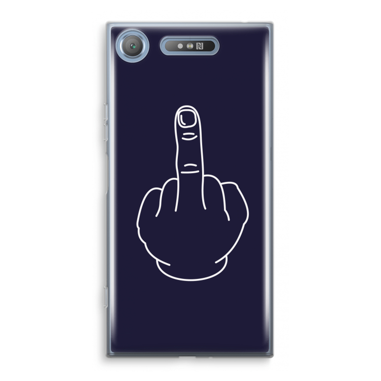 F**k U: Sony Xperia XZ1 Transparant Hoesje