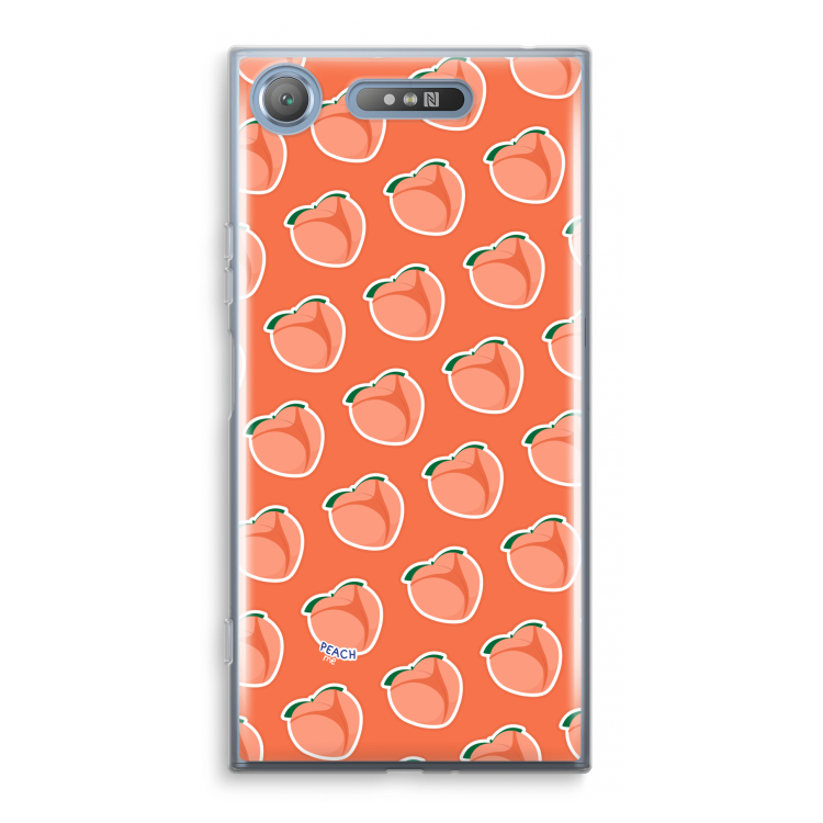 Just peachy: Sony Xperia XZ1 Transparant Hoesje