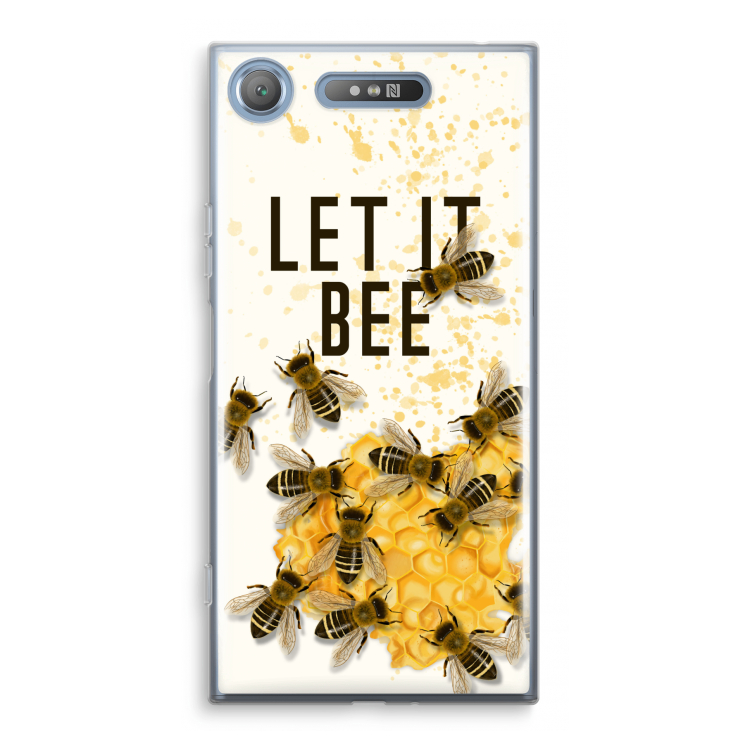 Let it bee: Sony Xperia XZ1 Transparant Hoesje