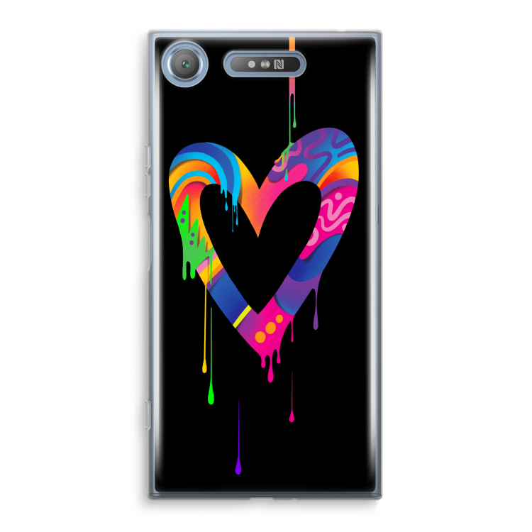 Melts My Heart: Sony Xperia XZ1 Transparant Hoesje