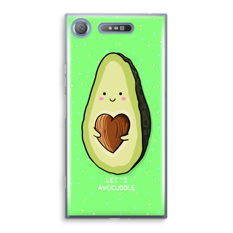 Avocuddle: Sony Xperia XZ1 Transparant Hoesje