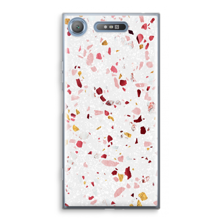 Terrazzo N°9: Sony Xperia XZ1 Transparant Hoesje