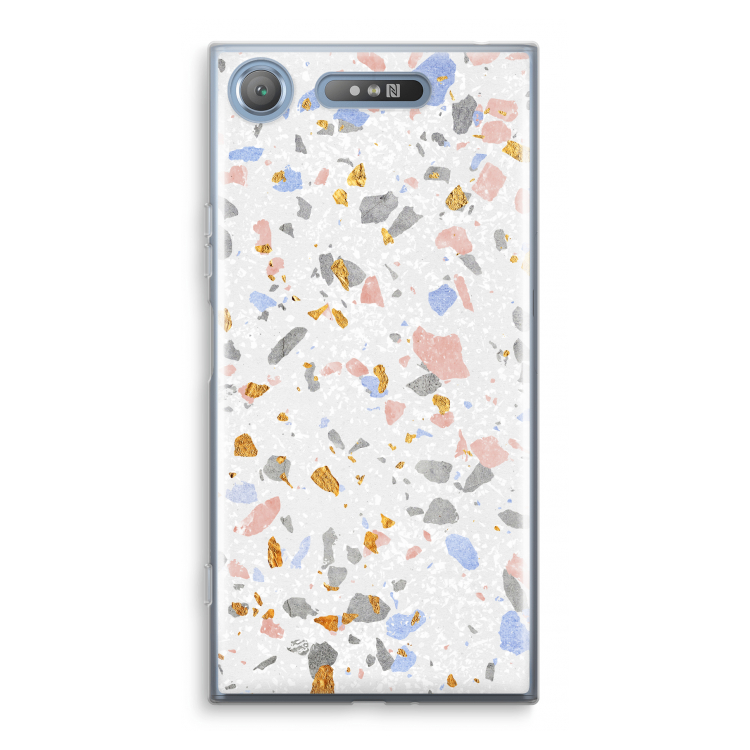 Terrazzo N°8: Sony Xperia XZ1 Transparant Hoesje