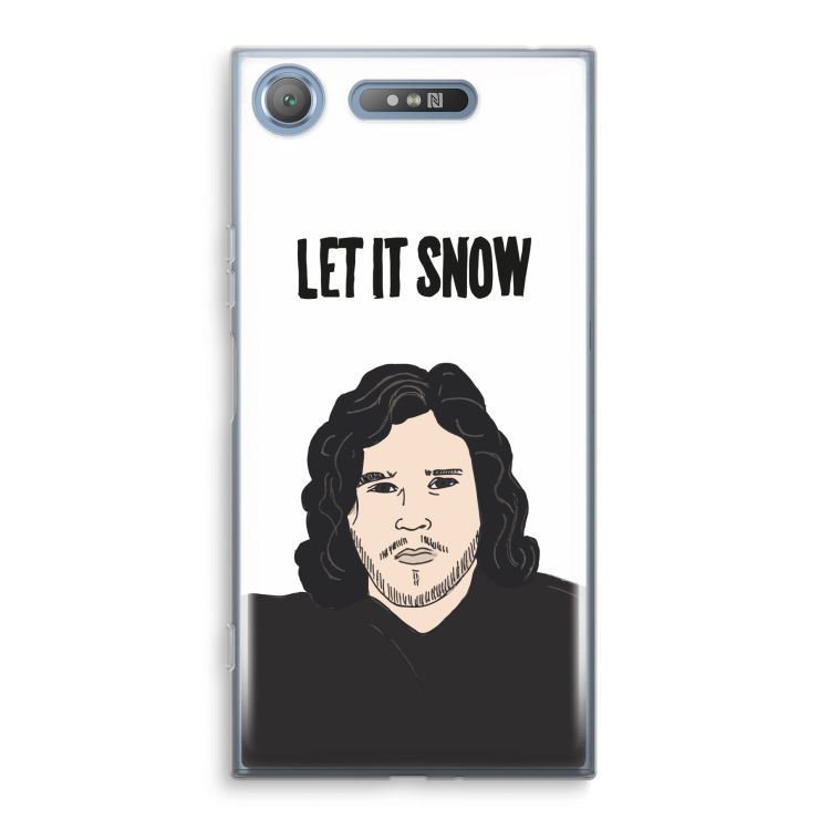 Let It Snow: Sony Xperia XZ1 Transparant Hoesje