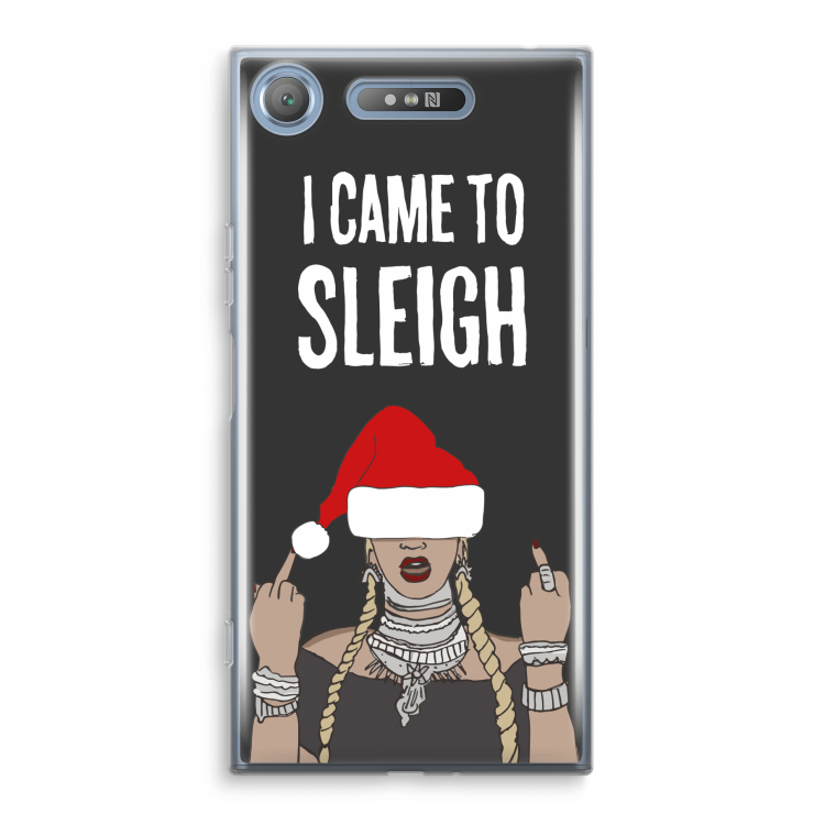 Came To Sleigh: Sony Xperia XZ1 Transparant Hoesje