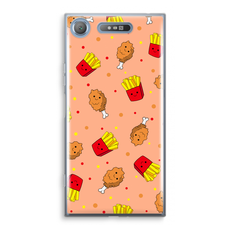 Chicken 'n Fries: Sony Xperia XZ1 Transparant Hoesje