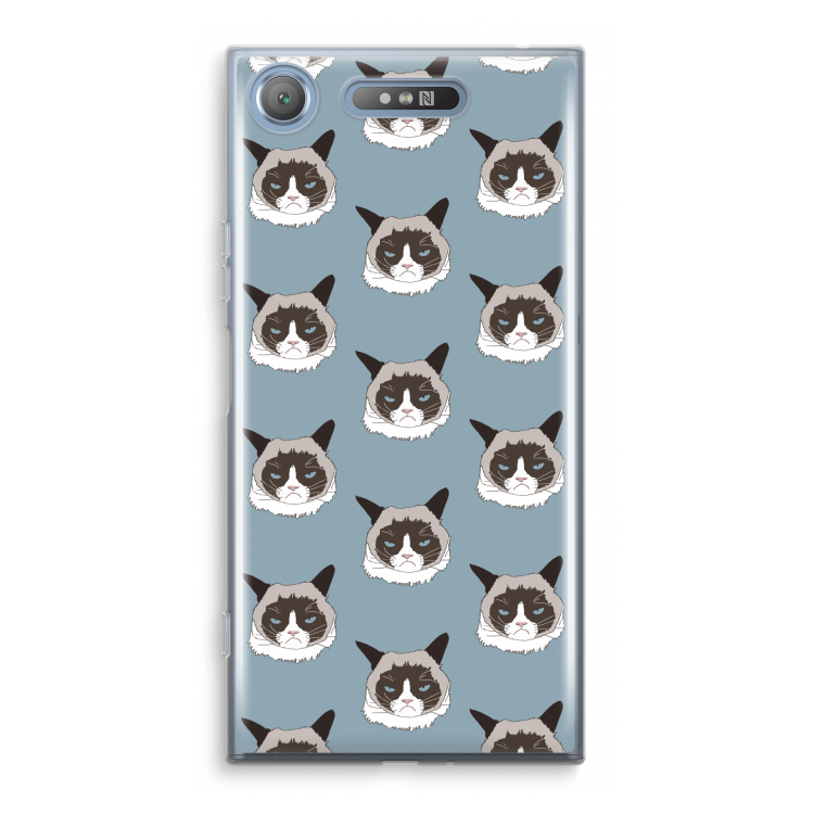 It's a Purrr Case: Sony Xperia XZ1 Transparant Hoesje
