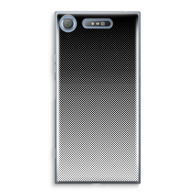 Musketon Halftone: Sony Xperia XZ1 Transparant Hoesje