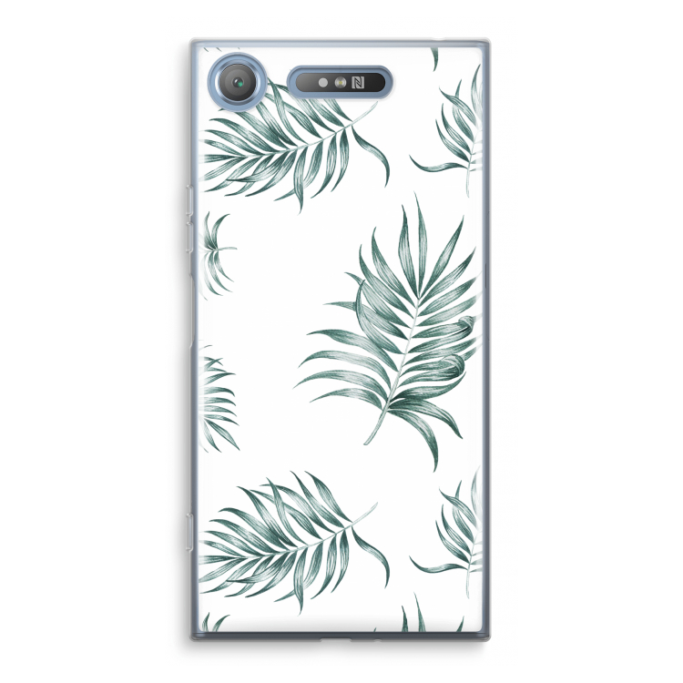 Simple leaves: Sony Xperia XZ1 Transparant Hoesje