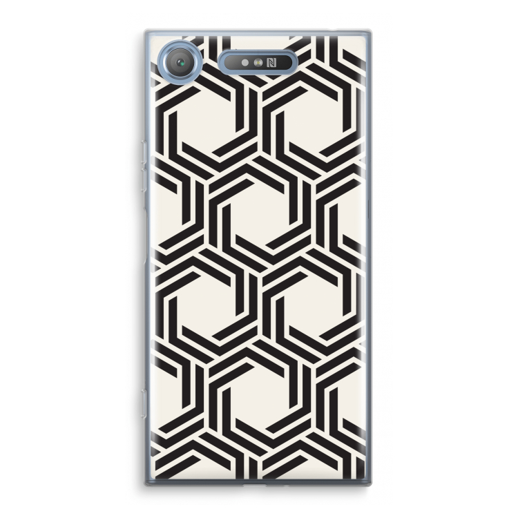 Geometrisch patroon: Sony Xperia XZ1 Transparant Hoesje