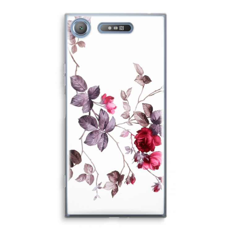 Mooie bloemen: Sony Xperia XZ1 Transparant Hoesje