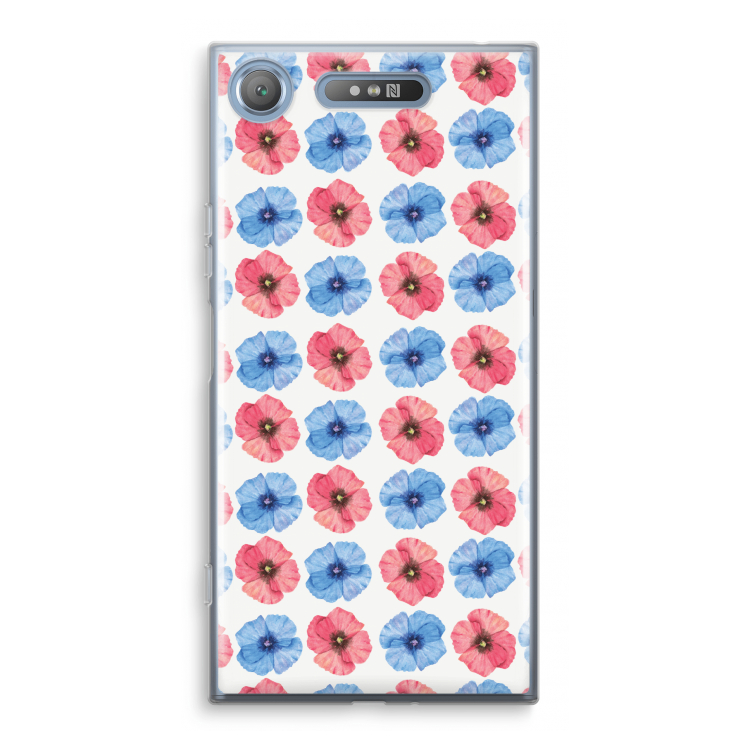 Klaproosjes: Sony Xperia XZ1 Transparant Hoesje