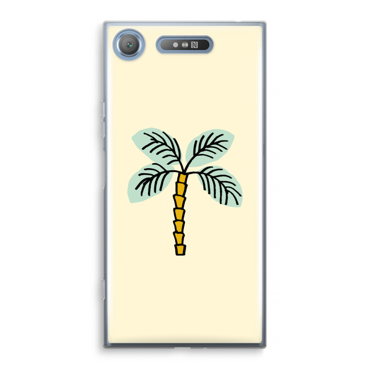 Palmboom: Sony Xperia XZ1 Transparant Hoesje