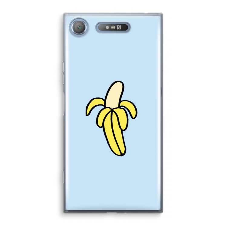Banana: Sony Xperia XZ1 Transparant Hoesje