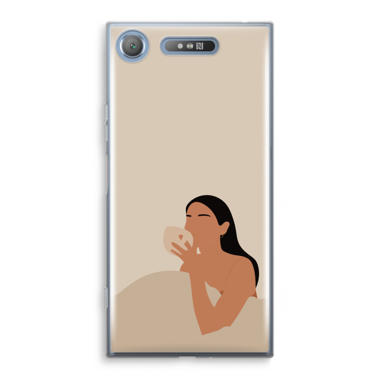 Fresh coffee: Sony Xperia XZ1 Transparant Hoesje