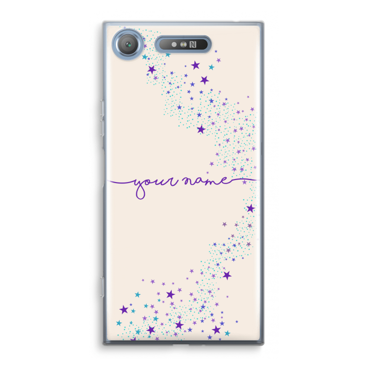 Sterren: Sony Xperia XZ1 Transparant Hoesje