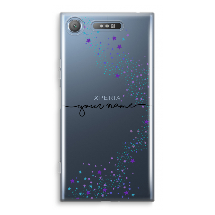 Sterren: Sony Xperia XZ1 Transparant Hoesje