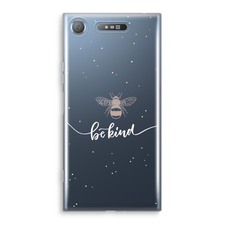 Be(e) kind: Sony Xperia XZ1 Transparant Hoesje