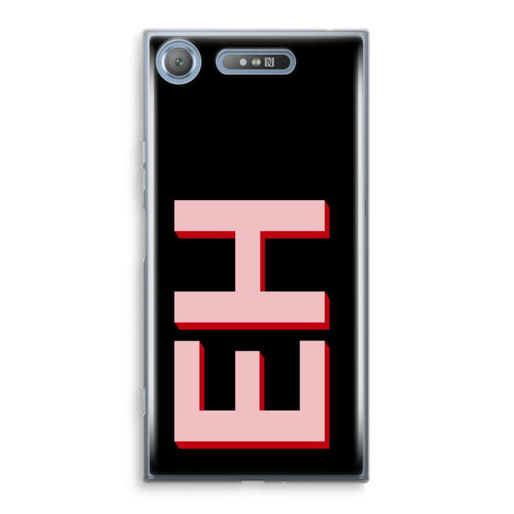 Monogram: Sony Xperia XZ1 Transparant Hoesje