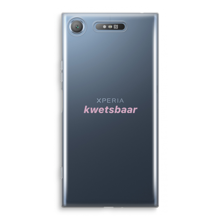 kwetsbaar: Sony Xperia XZ1 Transparant Hoesje