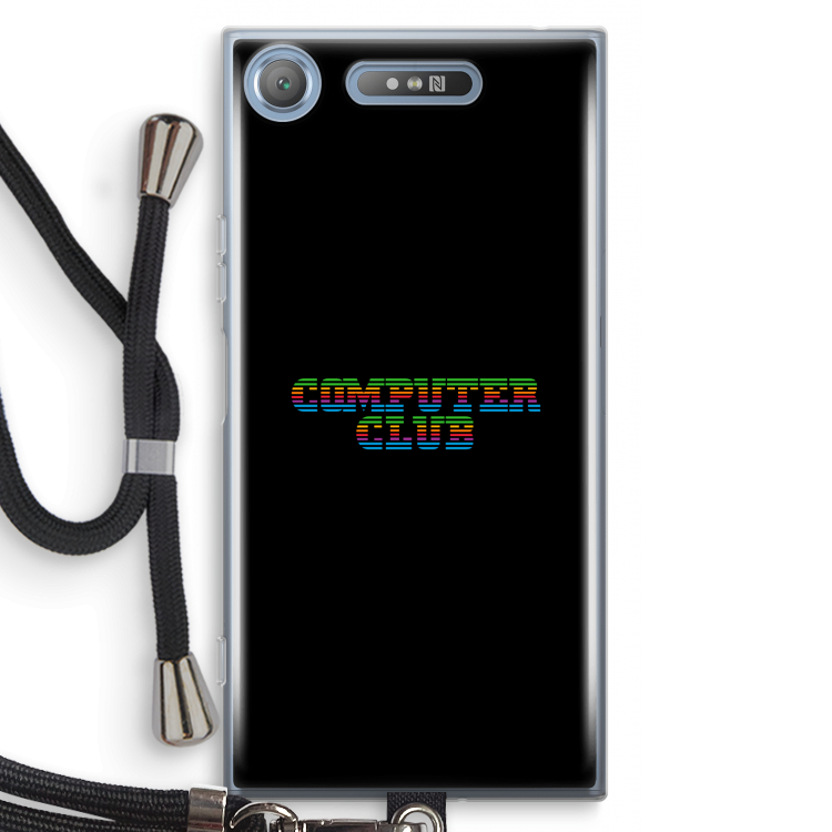 Retro: Sony Xperia XZ1 Transparant Hoesje met koord