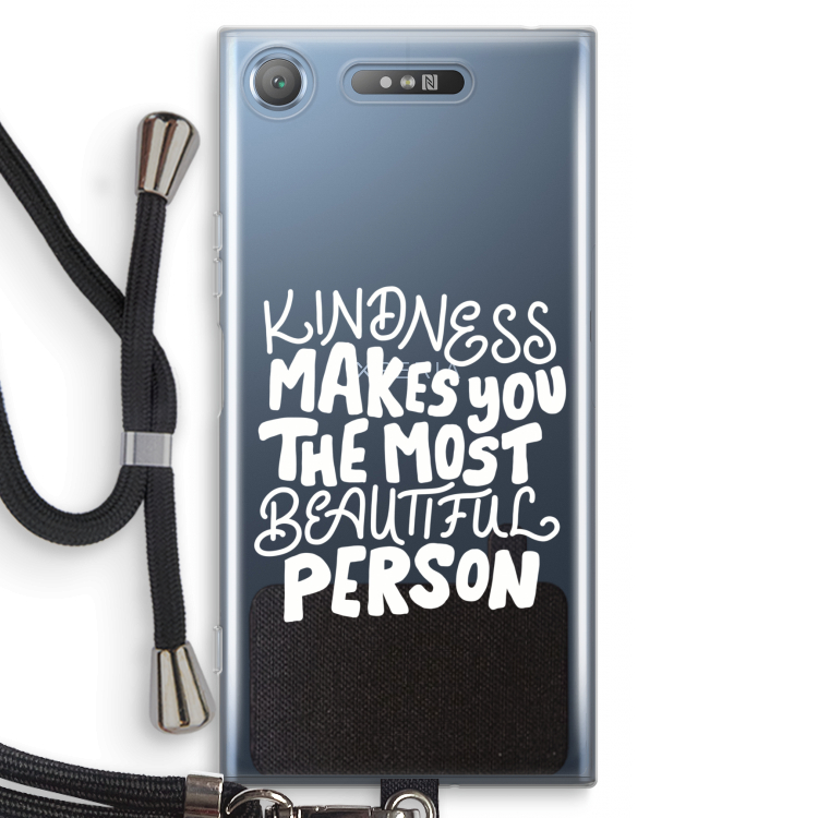 The prettiest: Sony Xperia XZ1 Transparant Hoesje met koord
