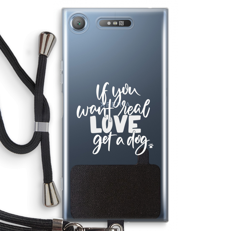 Partner in crime: Sony Xperia XZ1 Transparant Hoesje met koord