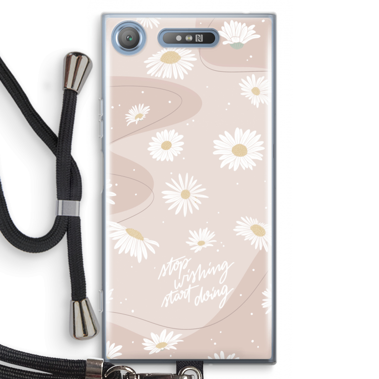 Daydreaming becomes reality: Sony Xperia XZ1 Transparant Hoesje met koord