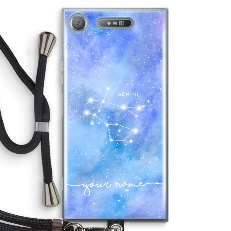 Sterrenbeeld - Licht: Sony Xperia XZ1 Transparant Hoesje met koord