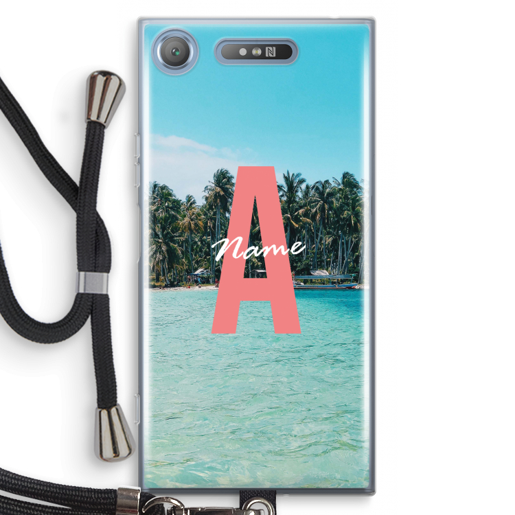 Pacific Dream: Sony Xperia XZ1 Transparant Hoesje met koord