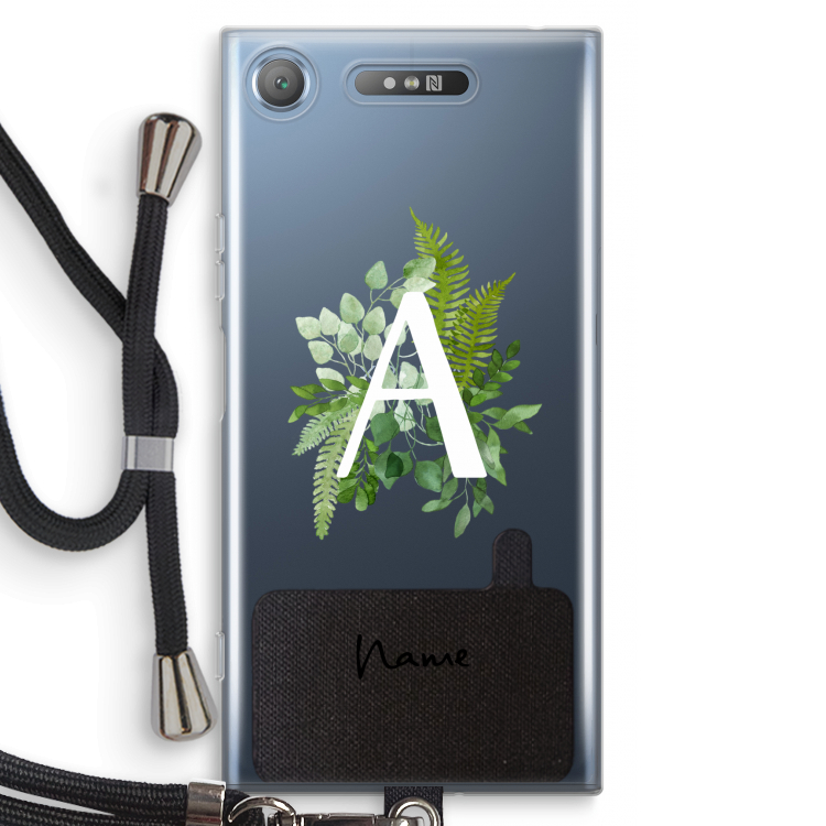 Green Brush: Sony Xperia XZ1 Transparant Hoesje met koord