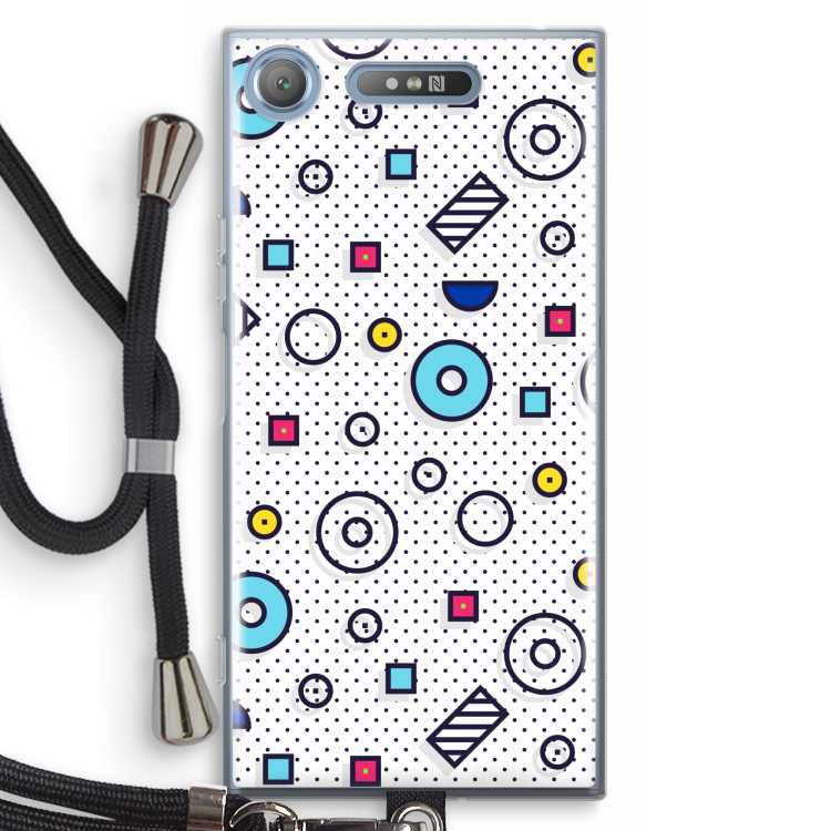 8-bit N°9: Sony Xperia XZ1 Transparant Hoesje met koord