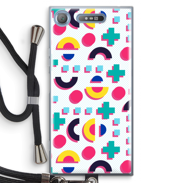 8-bit N°2: Sony Xperia XZ1 Transparant Hoesje met koord