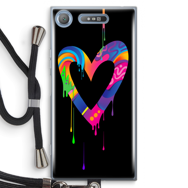 Melts My Heart: Sony Xperia XZ1 Transparant Hoesje met koord