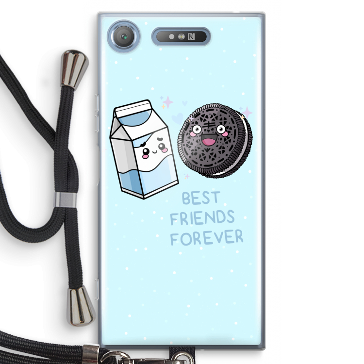 Best Friend Forever: Sony Xperia XZ1 Transparant Hoesje met koord