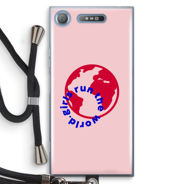 Run The World: Sony Xperia XZ1 Transparant Hoesje met koord