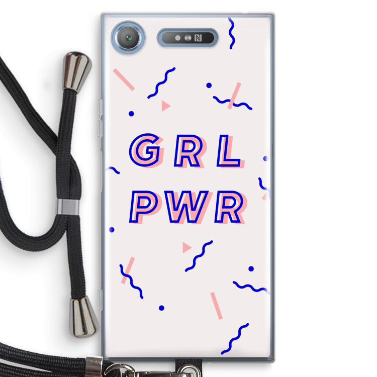 GRL PWR: Sony Xperia XZ1 Transparant Hoesje met koord