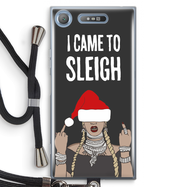 Came To Sleigh: Sony Xperia XZ1 Transparant Hoesje met koord