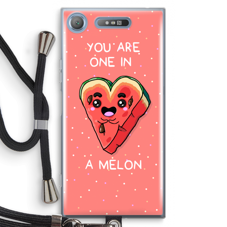One In A Melon: Sony Xperia XZ1 Transparant Hoesje met koord