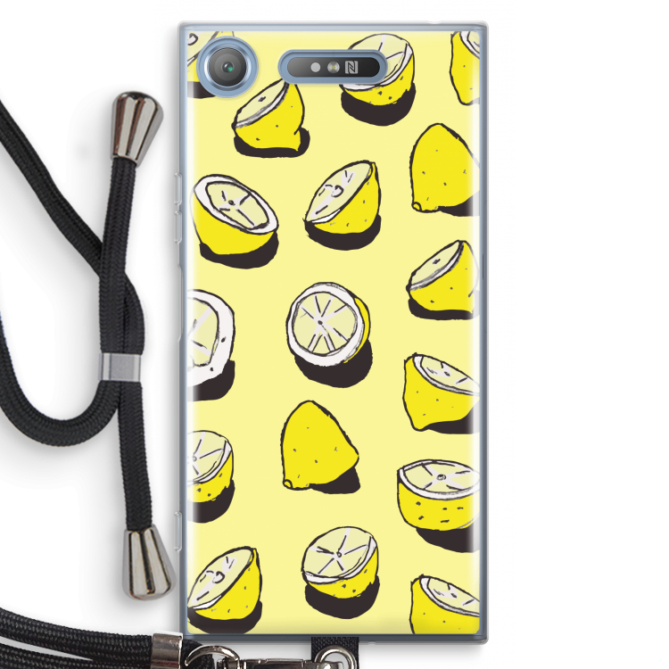 When Life Gives You Lemons...: Sony Xperia XZ1 Transparant Hoesje met koord