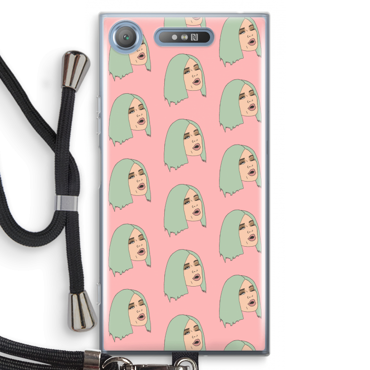 King Kylie: Sony Xperia XZ1 Transparant Hoesje met koord
