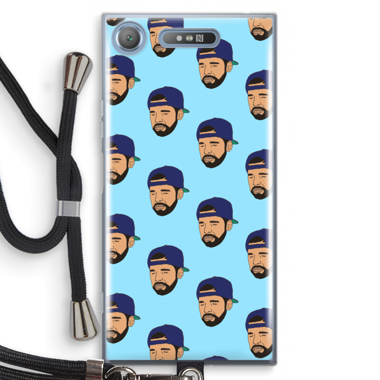 Drake Away: Sony Xperia XZ1 Transparant Hoesje met koord