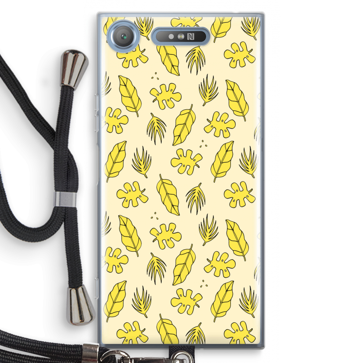 Herfst: Sony Xperia XZ1 Transparant Hoesje met koord