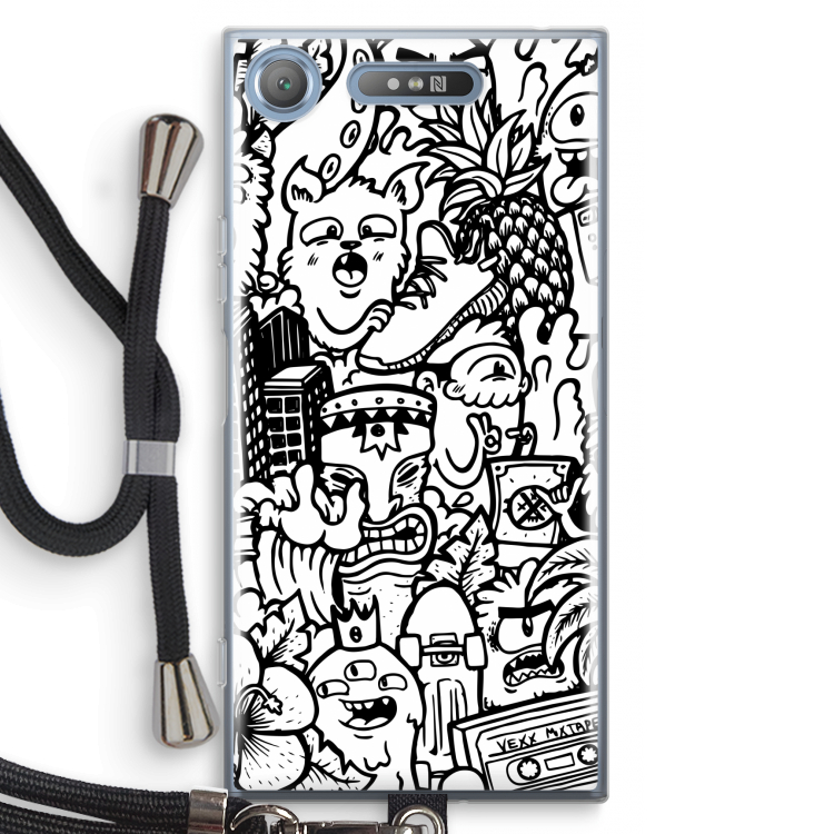 Vexx Mixtape #2: Sony Xperia XZ1 Transparant Hoesje met koord