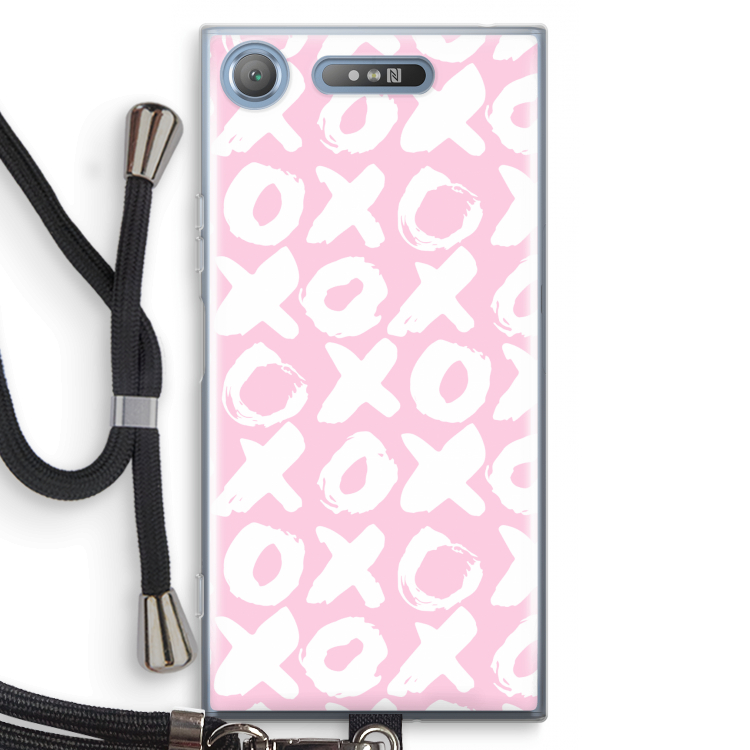 XOXO: Sony Xperia XZ1 Transparant Hoesje met koord