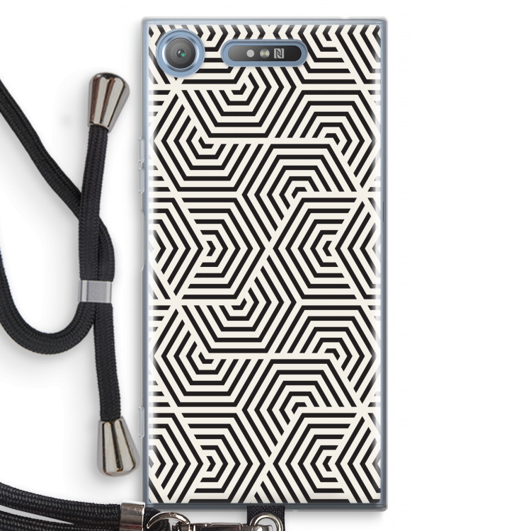 Magic pattern: Sony Xperia XZ1 Transparant Hoesje met koord